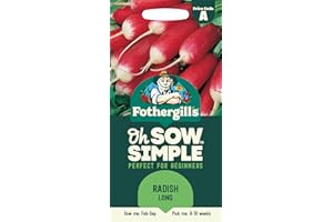 MR FOTHERGILLS Fothergill's Oh Sow Simple, Radish Long Vegetable Seeds, Sow: Feb–Sep, Red/White