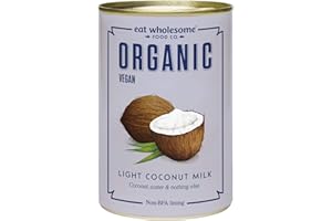 EAT WHOLESOME FOOD CO. Eat Wholesome Organic Light Coconut Milk with No Guar Gum, 400 ml (Pack of 4)