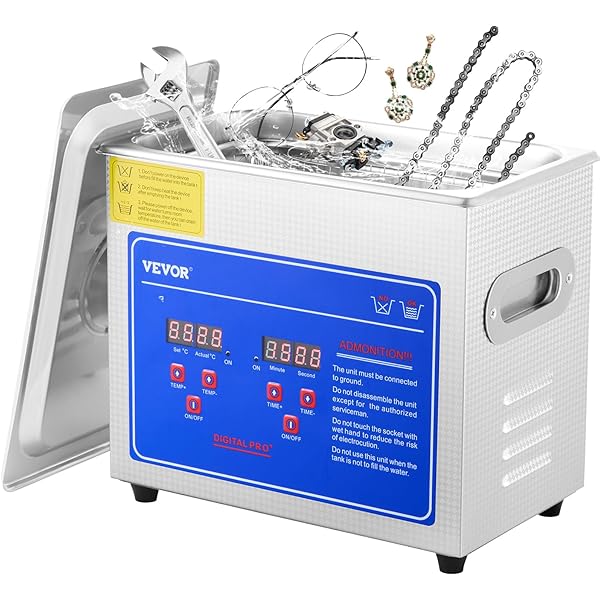 Harilla Ultraschall-Reinigungsgert, Vibration stoppt automatisch mit  Licht, tragbare Brillen-Reinigungsmaschine fr Kmme, Ringe, Ohren :  Amazon.de: Fashion