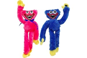 DDFF Poppy Bambole di Peluche, Blu Gioco Mostro Horror, Kissy Missy Blu e Rosa Plush Doll, Pupazzo Ottimo Regalo per Bambini, Appassionati di Giochi, Regali Festa Compleanno Bambini (Blu+rosa)