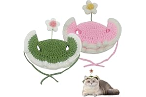 KASESSS 2 sztuki czapka dla małego psa, urocze koty, akcesoria imprezowe