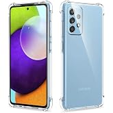 KZY İletişim Samsung Galaxy A52 ile uyumlu ile Uyumlu Kapak Şeffaf Airbag Antishock K&ouml;şe Korumalı Silikon Kılıf