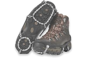 YAKTRAX DIAMOND Grip Chains Heavy Duty Traction Hiking Cleats, Durable TIG Welded Links, Provides Traction In Ice & Snow, Black