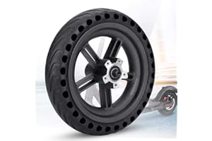 ehua® Roue Arrière Complète, Pneu Plein Xiaomi Trottinette M365/1s/Essential/3, Dure Anti Crevaison Anti dérapant Increvable Solide 8,5 Pouces