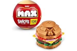 ‎MAX BUILD MORE MAX Premium Snacks Bausteine, Burger (bis zu 200 Teile, 6 zum Sammeln). Bausteine für Teenager, Erwachsene und Sammler. Baue, sammle und präsentiere deine Sammlung an leckeren Snacks!