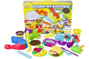 Leo & Emma Duży zestaw do zabawy z plasteliną do zabawy, kreatywny zestaw plasteliny dla dzieci (My Snackbar)