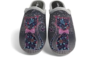 J. RUIZ CALZADOS JR Zapatillas de Casa Mujer Invierno - Pantuflas de Casa Mujer Invierno - Zapatillas de Estar por Casa con Plantilla de Espuma - Calzado de Casa - Chanclas de Casa Mujer - Fabricado en España.