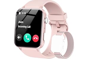 IOWODO Smartwatch Donna,Orologio Fitness con Chiamate,1.85" Smart Watch Monitor del SpO2/ Sonno,24H Cardiofrequenzimetro,100 modalità Sportive,Fitness Tracker per Android iOS