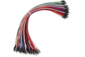 Breadboard Jumper Wires 20AWG, Bestlus Exclusives Male to Male Jumper Cable Wires M-M 30CM 10 Colors Pack of 120 Square Head 0.1'' (12'', M/M)
