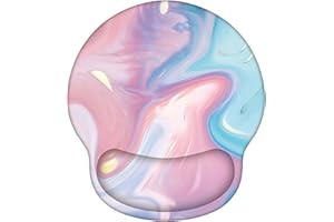 SHESHY Mouse Mat, Mouse Pads with Wrist Support, Non-slip Rubber Base,Milk Silk Fabric with comfortable, Ergonomic, Novel patterns Beautiful and Fashionable