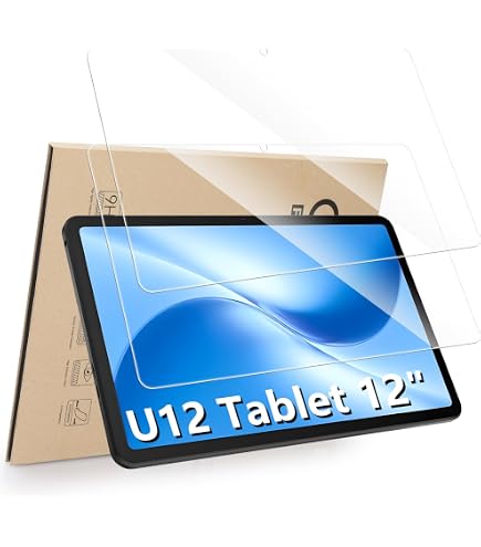 Ytaland 2 Pellicole Protettive In Vetro Temperato Per Tablet OUKITEL OT5S 12 Pollici – Durezza 9H Antigraffio