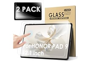 KATUMO【2 Pack Screen Protector For Honor pad 9 12.1-inch HD Clear Scratch Resistant Tempered Glass Film for Honor pad 9