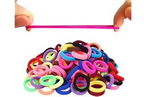 DREAM LOOM Cravates De Bandes De Cheveux,200pcs élastiques en caoutchouc colorés ne blessent pas les cheveux,pour Bambin Bébé Des gamins