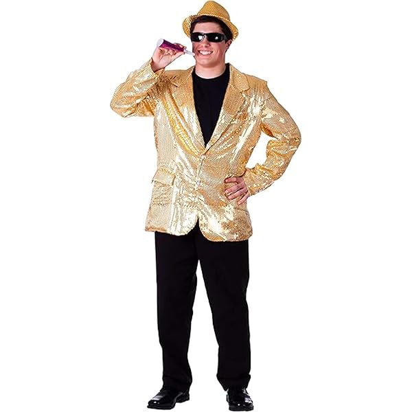 Giacca Glitterata Con Paillettes Da Uomo, Blazer Monopetto Brillante Per Natale, Capodanno E Feste
