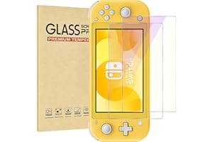 Rvciby 2-Pack Blue Light Blocking Screen Protector for Switch Lite Model 2019 [5.5 Inch]- Anti Glare,Anti Fingerprint, Eye Protection Film,HD Clear, 9H Hardness