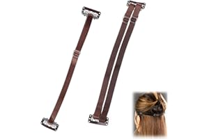 OHYER 2 Pezzi Fascia per il Lifting Istantaneo Nastro per il Lifting del Viso Fascia per il Sollevamento del Viso Lifting Facciale con Clip per Rimuovere le Rughe su Collo Occhi e Mento(Marrone)