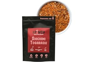 THE PINCH Shichimi Togarashi XL Sazonador Japonés, Picante, 100% Natural y Sin Sal. Fácil de Usar en Ramen, cerdo, salmón, pollo, tofu, setas y tempura. Con Pimienta de Sichuan. Paquete 400g.