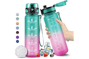 HoneyHolly Botella de Agua 500ML, Botella Agua Niños, Botella de Agua Deportes sin BPA a Prueba Fugas, Botella Reutilizable, Cantimplora Infantil para Escuela, Gimnasio, Oficina - con Filtro