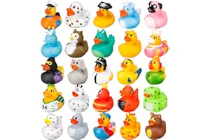 Halinuia 25 Piezas Patitos de Goma Baño Bebe Coloridos Patitos de Goma Pequeños Bonitos Juguetes Bañera Bebe Flotar Patos de Baño para Baby Shower Cumpleaños Fiestas Vacaciones Fiestas de Cumpleaños