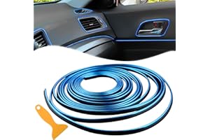 Spurtar Blue Car Accessories for Men Trim Strips -Car Decorations Interior Gadgets for Women Dashboard Accessories Decor Auto Mods DIY Flexible Strip with Installing Tool, 10M/32.8FT