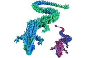 Ajuanbazha 2 Stück Bewegliche 3D-Gedruckte Drachenfiguren, Fantasie Universum Dekoration, Fidget Toy, Einzigartige Geschenkidee für Kinder und Erwachsene (45CM)