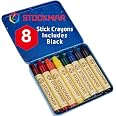 8 Pastels à La Cire D'Abeille Stockmar - Couleurs Vives - Non Toxiques - Fabriqués En Allemagne