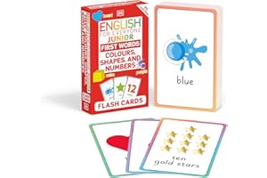 English for Everyone Junior First Words Colours, Shapes, and Numbers Flash Cards