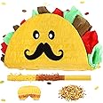 Sratte Mexican Taco Themed Party Pinata with Stick Blindfold Confetti, 16 x 8 x 3 Inch