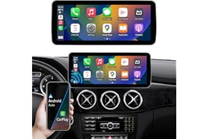 Ninetom Écran Tactile d'autoradio 12,3" pour Mercedes Benz Classe A/B GLA CLA W176 W246 C117 X117 X156 2013-2015 avec système NTG 4.5/4.7, Prend en Charge Apple Carplay/Android Auto/Mirrorlink