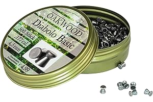 500 SCHUSS OAKWOOD Basic DIABOLOS- LUFTGEWEHRKUGELN - 4,5MM - Made for Germany DRUCKLUFTWAFFEN IM KAL: 4,5 DIABOLO GEEIGNET