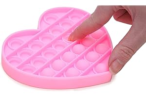 Toyland® Empujar la Burbuja Pop Bubble Juguete inquietante sensorial (Corazón de Color Aleatorio)