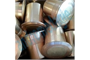 DFL Ma.Co Pozzetto Antipolvere Ø 22 Cf. 5 Pz In Ottone, Con Molla In Acciaio Inox.