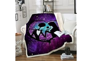 ‎WONGS BEDDING WONGS BEDDING Kuscheldecke Flanell Mikrofaser 130x150cm Fleecedecke Gedruckte Decke Weich Wohndecke Tagesdecke Dicke Sofadecke zweiseitige Decke für Bett und Couch