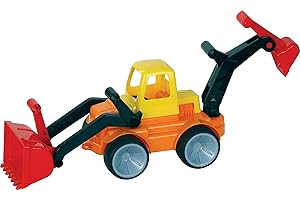 Gowi Toys 560-73 Bulldozer con Pala Anteriore e Posteriore