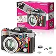 NALACAL Building Blocks Camera, DIY 556-Piece Retro Camera Mini Building Set – Classic Vintage Camera Model STEM Toy for Teens and Adults – and Collectible for Photography Lovers (Black)