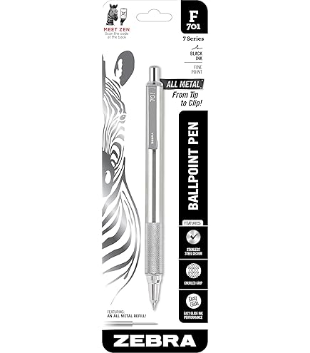 Penne A Sfera Zebra Z-Grip Nero - Confezione Da 5, Scrittura Fluida, Impugnatura In Gomma