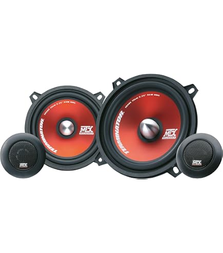 Haut-parleurs Coaxiaux MTX TX650C 13cm 2 Voies - 80W RMS 4 Ohms - Tweeter Néodyme - Pour Auto