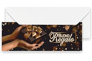 GHIBLI Buoni Regalo (25 o 50 pezzi) Biglietti Omaggio Gift Card Coupon Cartoncino Voucher da Compilare Offerta o Sconto Clienti. Negozi Abbigliamento Estetista Parrucchiera Gioielleria Studi (con busta, 25)