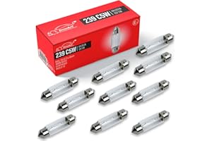Xtremeauto 239 C5W Bulb Festoon - Number Plate Bulb Interior Light Car Bulbs 12V 5W S8.5D 11X38MM Car Bulb Pack Of 10 12V 5W Number Plate Light Bulb