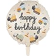 Bagger Geburtstagsdeko Set - 21-teilige Baustellen Partydekoration Mit Folienballons