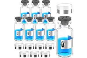 BIOMED SOLUTIONS Flacone sterile vuota con tappo in gomma butilica separato e chiusura a ribaltamento, rimovibile, dopo il riempimento, necessità di sigillare con Crimper