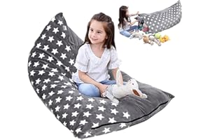 Catime Pokrowiec na krzesło, bardzo duży pokrowiec do przechowywania pluszaków, organizer, worek do siedzenia, dla dzieci, młodzieży i dorosłych, tylko pokrowiec (B)