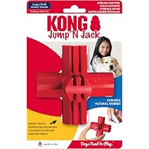 KONG - Jump'N Jack® - Durable Rubber Dog Toy for Chewing and Teeth ...
