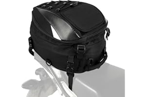 ANXIN Mochila para Casco de Motocicleta, portátil, Impermeable, de Gran Capacidad, Carcasa rígida de Fibra de Carbono, Ligera, para Viajes