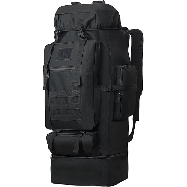 Bseash waterdichte wandelrugzak 60 l met regenhoes, lichte