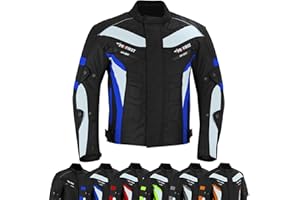 PROFIRST Motorcycle Jacket Mens Waterproof Textile Cordura Fabric Motorbike Mesh Jacket All Seasons Removeable CE Approved Protections