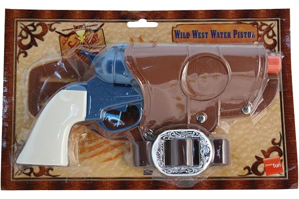 Smiffys Pistolet à eau Western, un revolver, avec holster et ceinture Halloween
