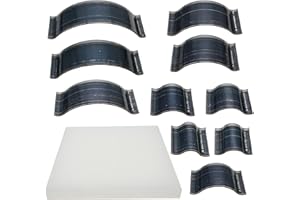 JMZLLRX Manuel de Coupe en Cuir, 10 Tailles Outil de Perforation des Coins Avec Tapis Perforé, Poinçonnage Pour Artisanat DIY