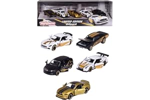 Majorette - Limited Edition Giftpack - Voitures Miniatures en Métal - 2 Modèles Exclusifs - Echelle 1/64ème - Coffret 5 Véhicules - 212054031