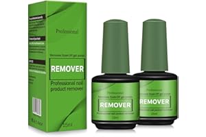 PEPHUCA Removedor Esmalte Permanente, Gel Nail Polish Remover, Quitar Uñas Semipermanentes, Quita El Esmalte Uv Fácil Y Rápidamente, Hace Uñas Más Limpias Y Brillantes, y No Lastima, 2pcs